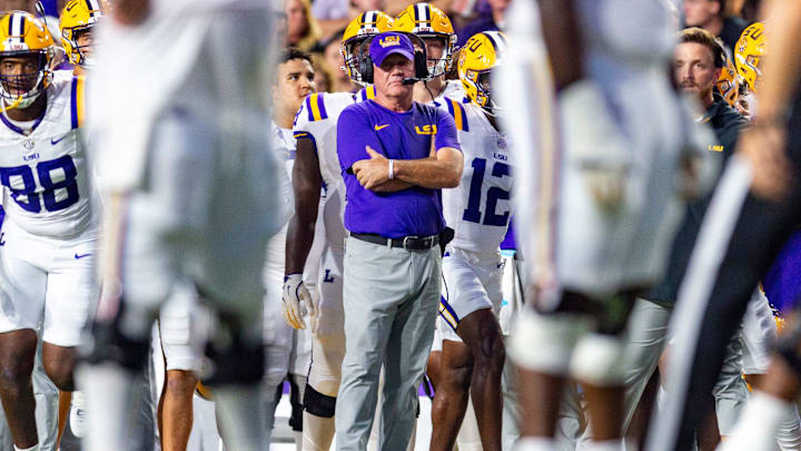 Former LSU coach Brian Kelly was fired because the Tigers were not in contention for the College Football Playoff every season.