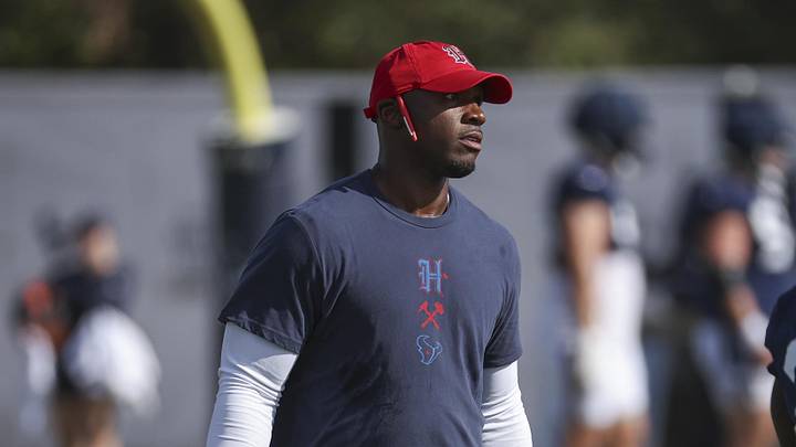 Jul 29, 2024; Houston, TX, USA; Houston Texans head coach DeMeco Ryans during training camp at Houston Methodist Training Center. Mandatory Credit: Troy Taormina-Imagn Images Jul 29, 2024; Houston, TX, USA; Houston Texans head coach DeMeco Ryans during training camp at Houston Methodist Training Center. Mandatory Credit: Troy Taormina-Imagn Images