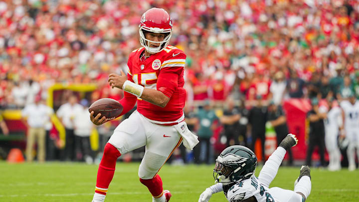 Bet on Patrick Mahomes to go over his rushing yards total against the Giants in Week 3.