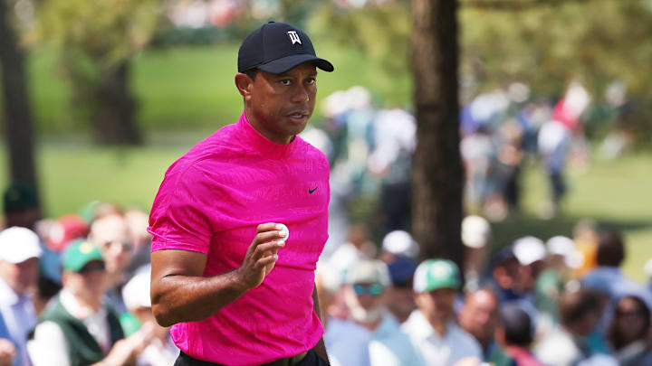 Tiger Woods completed his first round at the 2022 Masters.