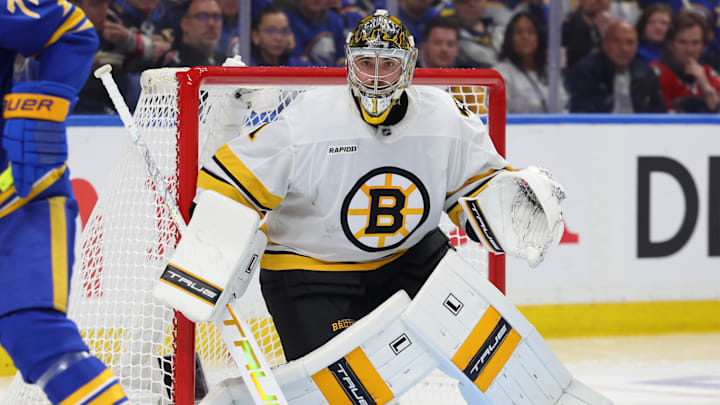 Jeremy Swayman and the Bruins host the Sabres in Game 3.