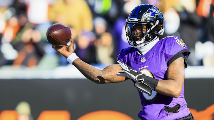 Baltimore Ravens quarterback Lamar Jackson is an interesting prop target in Week 18. Baltimore Ravens quarterback Lamar Jackson is an interesting prop target in Week 18.