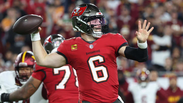 Bet on Baker Mayfield to go over 4,000 passing yards in 2025 NFL season.