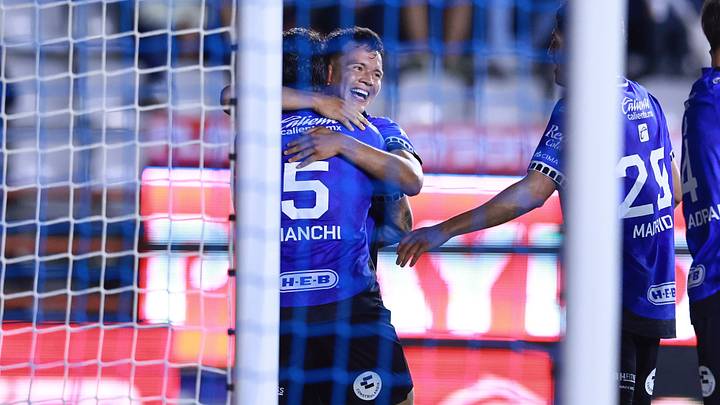 Alí Ávila celebra el gol que significó el 1-2 definitivo para el Querétaro sobre el Pachuca, durante el partido de la Jornada 2 del Torneo Apertura 2026 de la Liga MX Alí Ávila celebra el gol que significó el 1-2 definitivo para el Querétaro sobre el Pachuca, durante el partido de la Jornada 2 del Torneo Apertura 2026 de la Liga MX