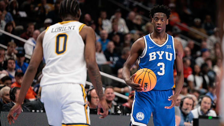 Bet on AJ Dybantsa to go over his points total against Texas in the Round of 64.