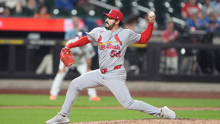 St. Louis Cardinals pitcher JoJo Romero. St. Louis Cardinals pitcher JoJo Romero.