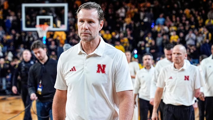 Nebraska head coach Fred Hoiberg walks off the court after 75-72 loss to Michigan at Crisler Center in Ann Arbor.