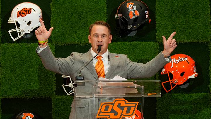 Oklahoma State head football coach Eric Morris.