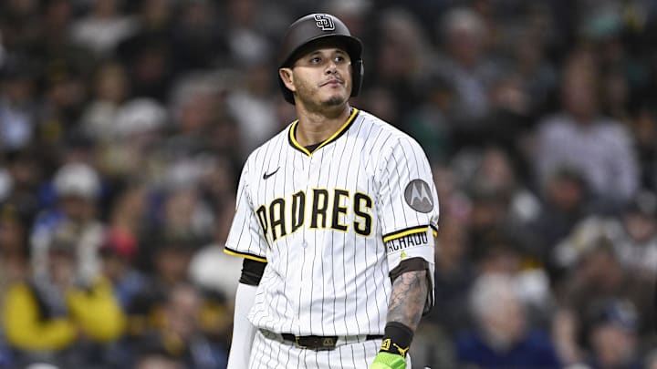 Manny Machado and the San Diego Padres had an offensive power outage against the Chicago Cubs in the National League wild card series. 