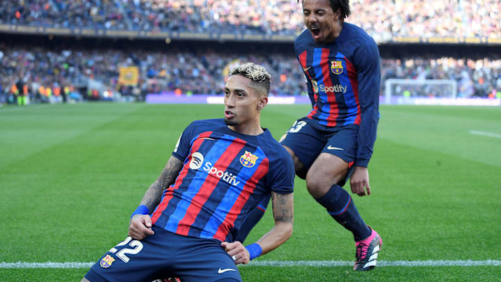 Raphinha con el FC Barcelona