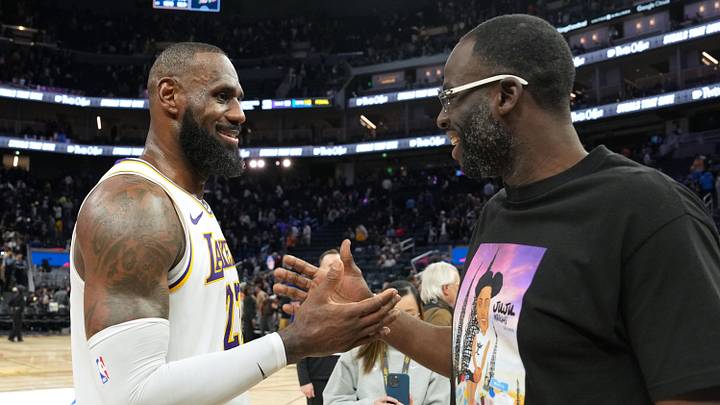 LeBron James and Draymond Green LeBron James and Draymond Green