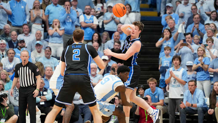 Duke basketball players Cooper Flagg and Kon Knueppel