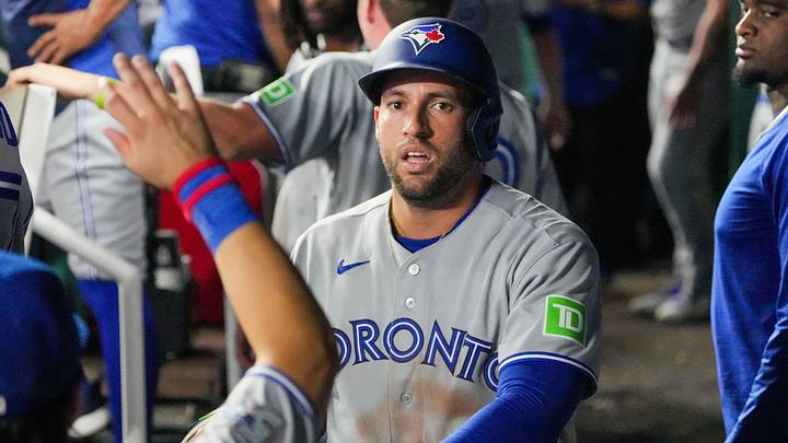 Toronto Blue Jays designated hitter George Springer. Credit: Denny Medley-Imagn Images Toronto Blue Jays designated hitter George Springer. Credit: Denny Medley-Imagn Images