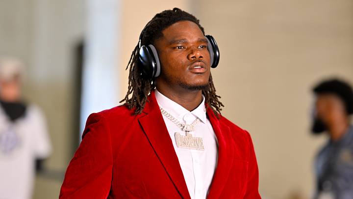 Texas Longhorns defensive lineman Justus Terry (15) arrives at the stadium before the game between the Texas Longhorns and the Oklahoma Sooners at the Cotton Bowl. Texas Longhorns defensive lineman Justus Terry (15) arrives at the stadium before the game between the Texas Longhorns and the Oklahoma Sooners at the Cotton Bowl.