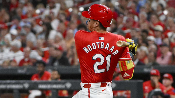 St. Louis Cardinals left fielder Lars Nootbaar
