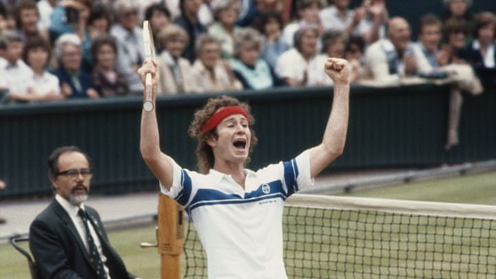 MCENROE USA WIMBLEDON VICTORY