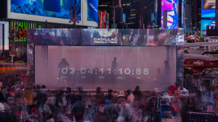 Cadillac F1 Team in Times Square
