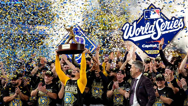 William Contreras earned MVP honors as the Brewers won their first World Series in franchise history. William Contreras earned MVP honors as the Brewers won their first World Series in franchise history.