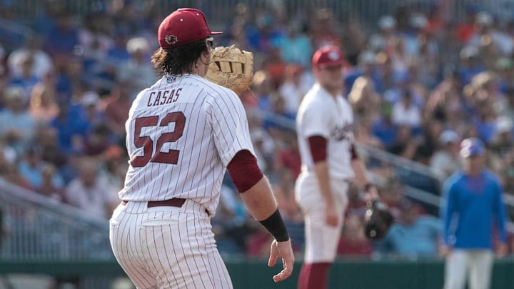 South Carolina baseball first baseman Gavin Casas