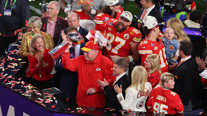 Andy Reid, Patrick Mahomes, Travis Kelce