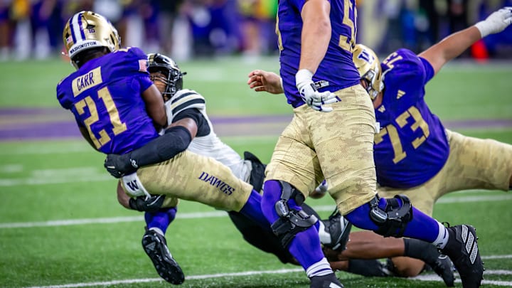 Quaid Carr had a rush and a reception against Purdue. 