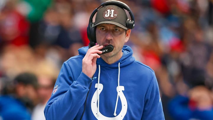 Jan 4, 2026; Houston, Texas, USA; Indianapolis Colts head coach Shane Steichen walks the sidelines in the first quarter as the Colts played against the Houston Texans at NRG Stadium. Mandatory Credit: Thomas Shea-Imagn Images Jan 4, 2026; Houston, Texas, USA; Indianapolis Colts head coach Shane Steichen walks the sidelines in the first quarter as the Colts played against the Houston Texans at NRG Stadium. Mandatory Credit: Thomas Shea-Imagn Images