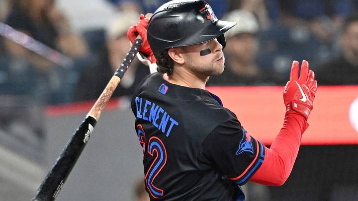 Toronto Blue Jays second baseman Ernie Clement. Toronto Blue Jays second baseman Ernie Clement.