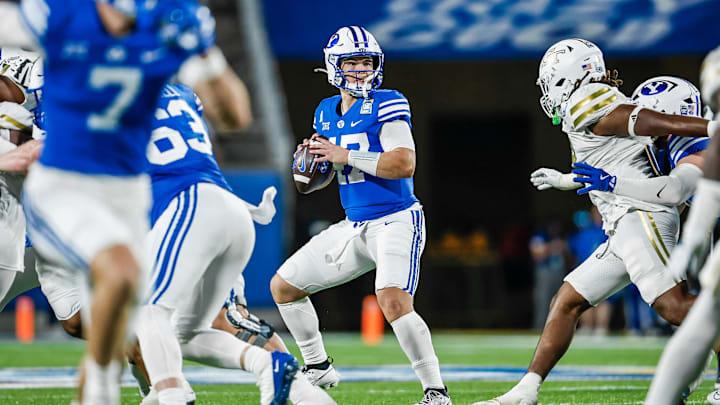 BYU quarterback Bear Bachmeier in the Pop-Tarts Bowl against Georgia Tech