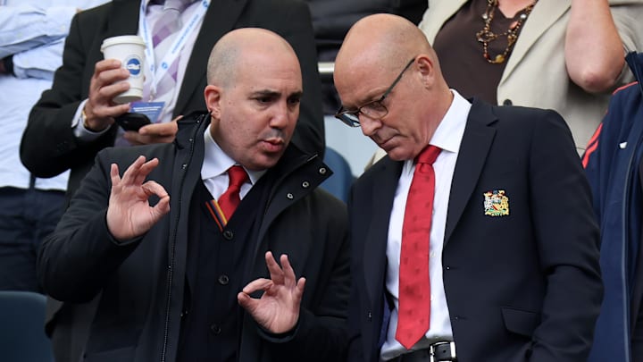 Omar Berrada (left) has spoken about the negative aspect of building a new stadium Omar Berrada (left) has spoken about the negative aspect of building a new stadium