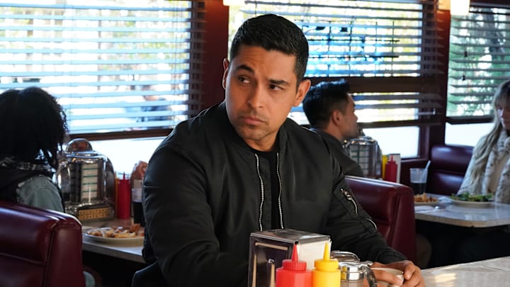 “Hardboiled” – Torres receives intel from a confidential informant regarding top secret naval information that’s at risk of being sold, on the CBS Original series NCIS, Monday, Dec. 2 (9:00-10:00 PM, ET/PT) on the CBS Television Network, and streaming on Paramount+ (live and on-demand for Paramount+ with SHOWTIME subscribers, or on-demand for Paramount+ Essential subscribers the day after the episode airs)*. Pictured (L-R): Wilmer Valderrama as NCIS Special Agent Nicholas “Nick” Torres.