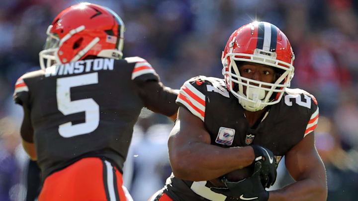 Cleveland Browns running back Nick Chubb (24). Cleveland Browns running back Nick Chubb (24).
