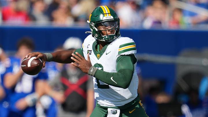 Oct 24, 2026; Lawrence, Kansas, USA; Baylor Bears quarterback DJ Lagway (2) throws a pass during the first half against the Kansas Jayhawks at David Booth Kansas Memorial Stadium. Mandatory Credit: Jay Biggerstaff-Imagn Images Oct 24, 2026; Lawrence, Kansas, USA; Baylor Bears quarterback DJ Lagway (2) throws a pass during the first half against the Kansas Jayhawks at David Booth Kansas Memorial Stadium. Mandatory Credit: Jay Biggerstaff-Imagn Images
