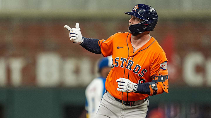 Christian Walker of Houston Astros rounds bases after home run Christian Walker of Houston Astros rounds bases after home run