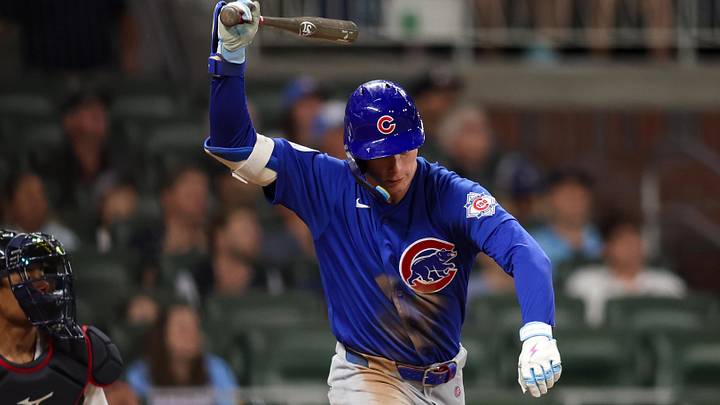 May 14, 2026; Atlanta, Georgia, USA; Chicago Cubs center fielder Pete Crow-Armstrong (4) reacts after a fly out against the Atlanta Braves in the ninth inning at Truist Park. Mandatory Credit: Brett Davis-Imagn Images May 14, 2026; Atlanta, Georgia, USA; Chicago Cubs center fielder Pete Crow-Armstrong (4) reacts after a fly out against the Atlanta Braves in the ninth inning at Truist Park. Mandatory Credit: Brett Davis-Imagn Images