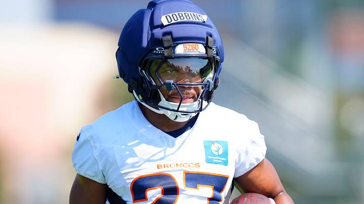 Denver Broncos running back JK Dobbins