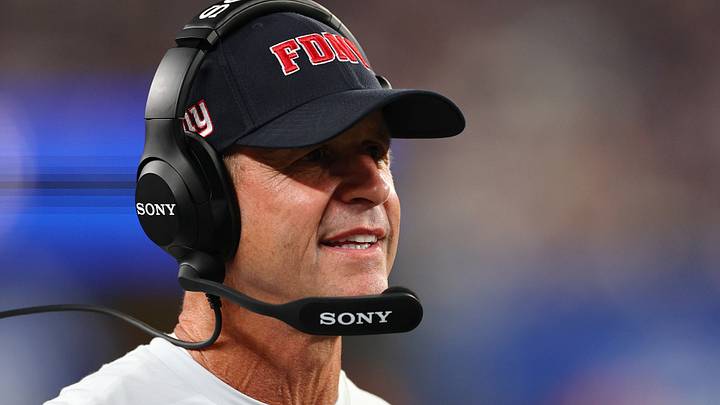 New York Giants head coach John Harbaugh