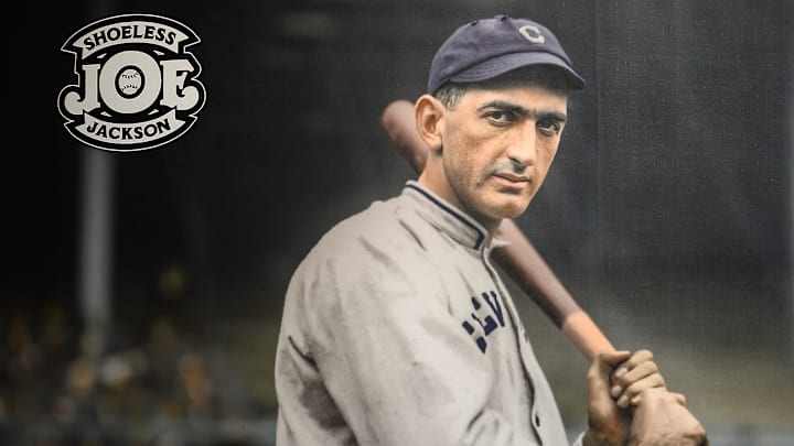 Images of "Shoeless" Joe Jackson cover the wall of his former home, which has been turned into a museum Greenville, S.C.