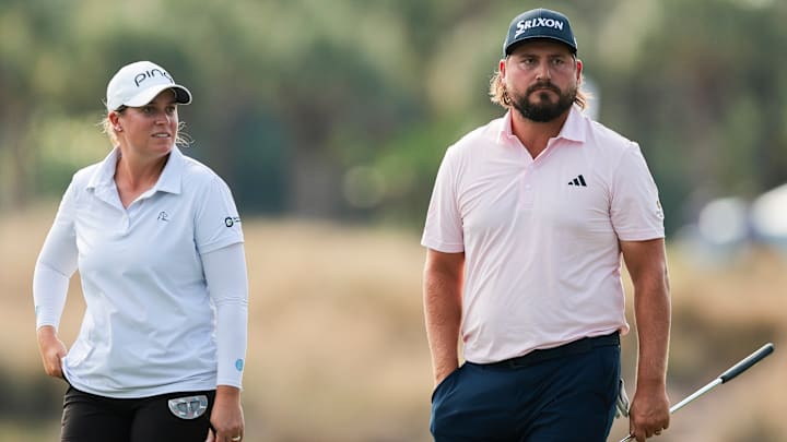 Lauren Coughlin and Andrew Novak teamed up to take the Grant Thornton Invitational title. Lauren Coughlin and Andrew Novak teamed up to take the Grant Thornton Invitational title.