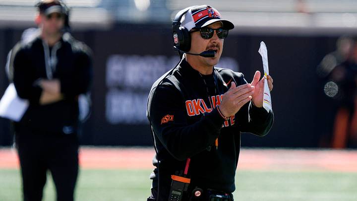 Oklahoma State head football coach Eric Morris.
