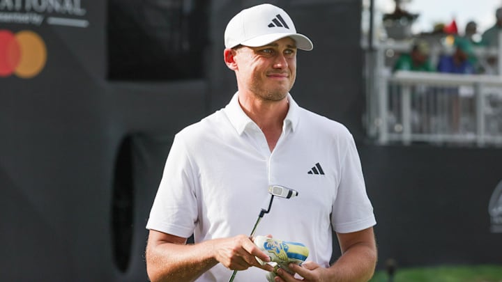 Mar 5, 2026; Orlando, Florida, USA; Ludvig Aberg walks on the 14th green during the first round of the Arnold Palmer Invitational golf tournament. Mandatory Credit: Reinhold Matay-Imagn Images Mar 5, 2026; Orlando, Florida, USA; Ludvig Aberg walks on the 14th green during the first round of the Arnold Palmer Invitational golf tournament. Mandatory Credit: Reinhold Matay-Imagn Images