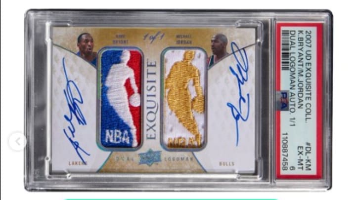 Kobe Bryant and Michael Jordan Dual Logoman Auto 1/1 Setting