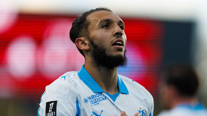 Amine Gouiri lors de FC Metz - Olympique de Marseille.