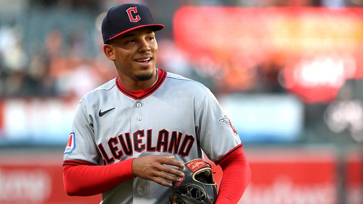 Sep 9, 2026: Cleveland Guardians second baseman Angel Genao (17) warms up before the game between the Guardians and the Baltimore Orioles at Oriole Park at Camden Yards. Credit: Daniel Kucin Jr.-Imagn Images