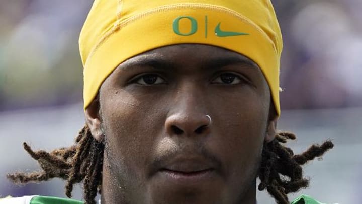 NCAA Football Oregon wide receiver Dakorien Moore