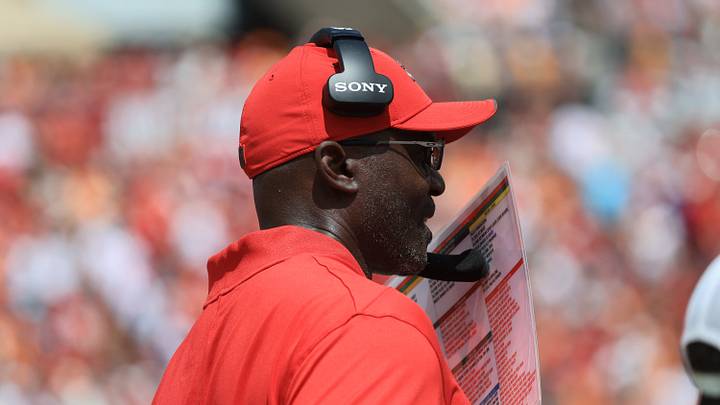 Tampa Bay Buccaneers head coach Todd Bowles during the second half against the Cleveland Browns Tampa Bay Buccaneers head coach Todd Bowles during the second half against the Cleveland Browns