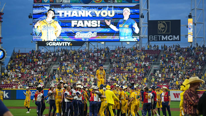 The Savannah Bananas played the Texas Tailgatersfor a second time at Great American Ballpark on Saturday June 14, 2025. The game included music, dancing, baby races, father and son catch and plenty of back flips. The Bananas played to a crowd of around 42,000 people both nights.