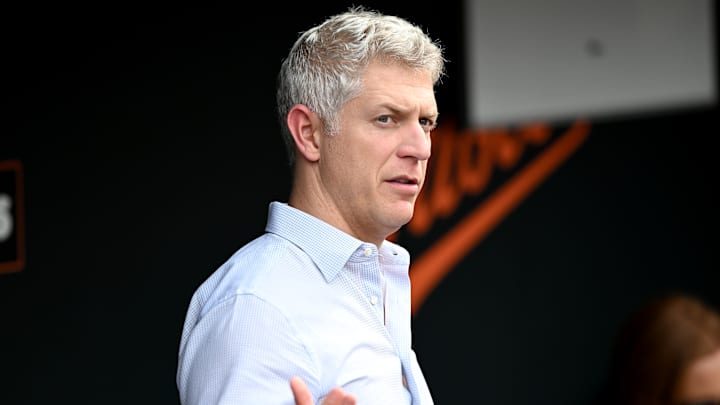 Baltimore Orioles president of baseball operations Mike Elias. Baltimore Orioles president of baseball operations Mike Elias.