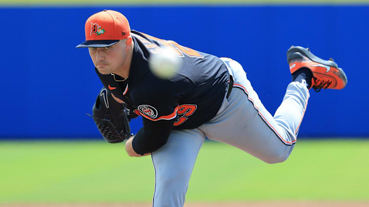 Detroit Tigers starting pitcher Tarik Skubal (29) throws a pitch during the first inning against the Toronto Blue Jays. Detroit Tigers starting pitcher Tarik Skubal (29) throws a pitch during the first inning against the Toronto Blue Jays.