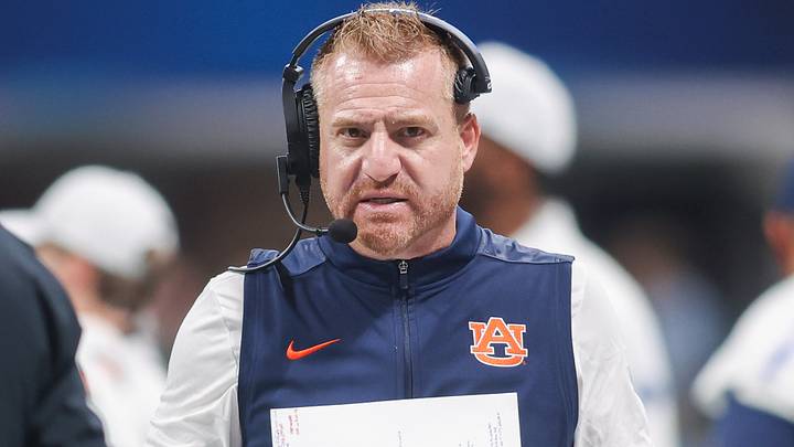Sep 5, 2026; Atlanta, Georgia, USA; Auburn Tigers head coach Alex Golesh on the sideline against the Baylor Bears in the second quarter at Mercedes-Benz Stadium. Mandatory Credit: Brett Davis-Imagn Images Sep 5, 2026; Atlanta, Georgia, USA; Auburn Tigers head coach Alex Golesh on the sideline against the Baylor Bears in the second quarter at Mercedes-Benz Stadium. Mandatory Credit: Brett Davis-Imagn Images