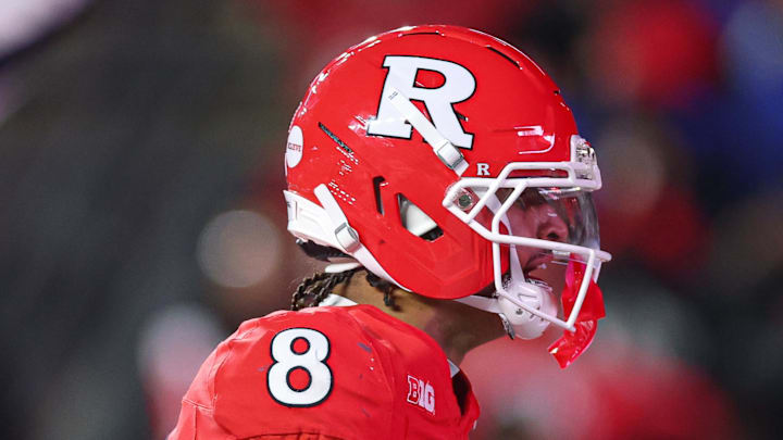 Rutgers Scarlet Knights wide receiver KJ Duff. Credit: Vincent Carchietta-Imagn Images